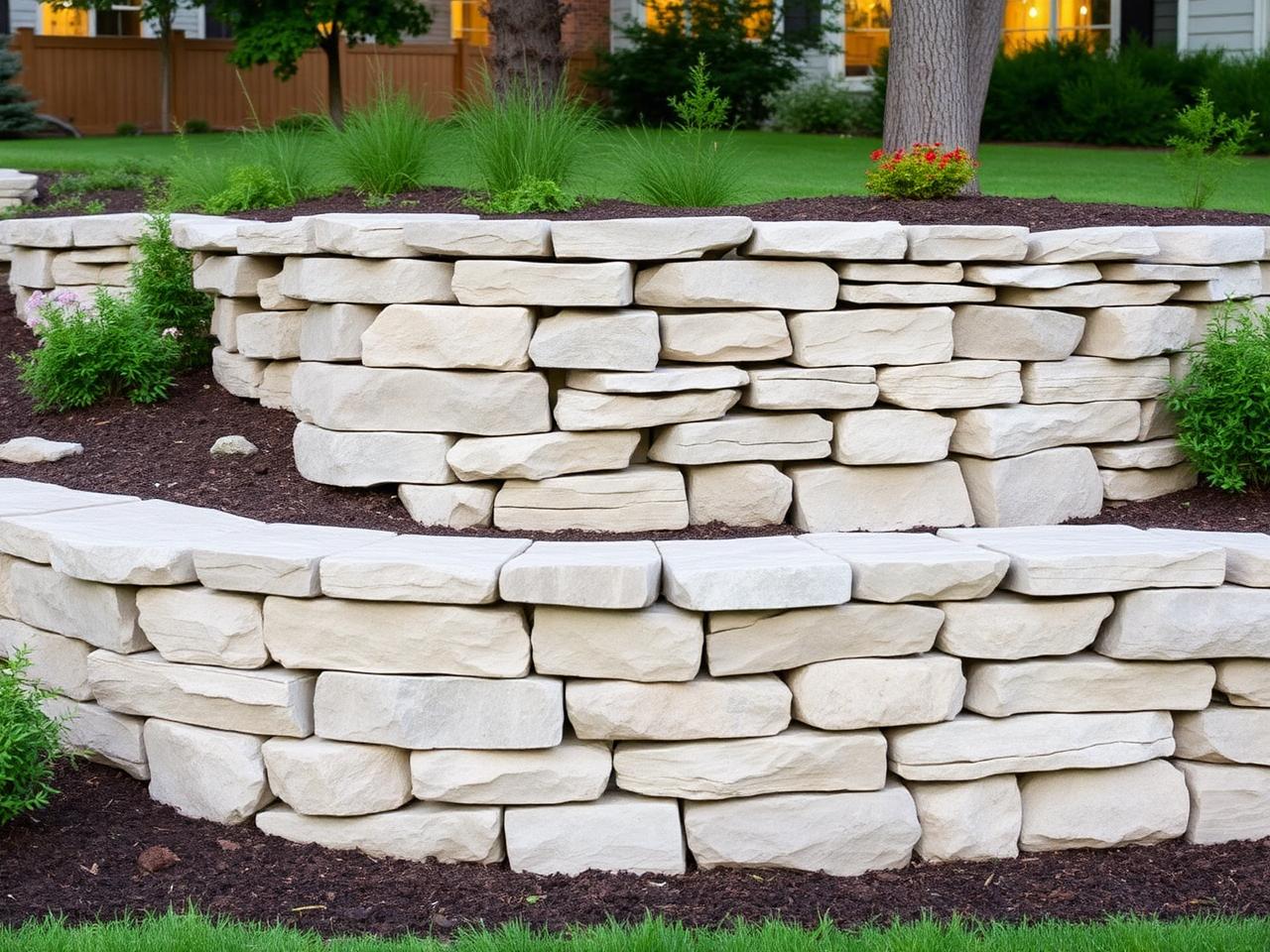 Stone Retaining Wall